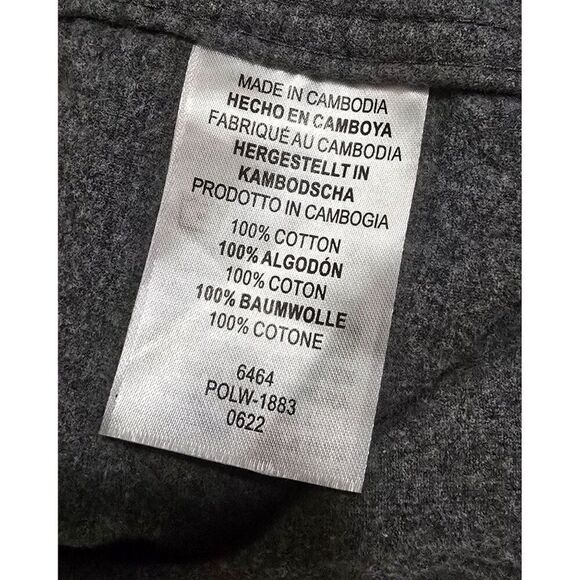 Legendary Whitetails Mens Buck Camp Flannel Shirt 4XL Charcoal Gray With Corduro - Picture 7 of 7